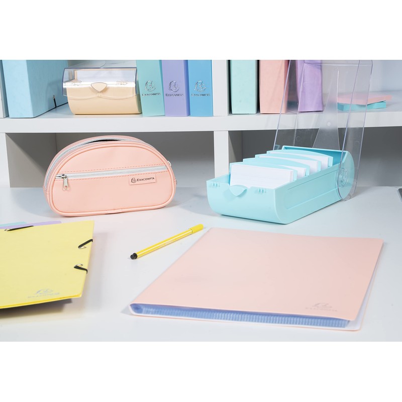 Exacompta Bunnybox 5336223D Flashcard File Pastel Blue DIN A8 Landscape