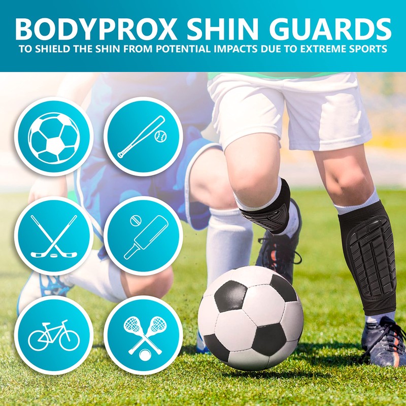Soccer Shin Guards Sleeves for Men, Women and Youth (X-Large)