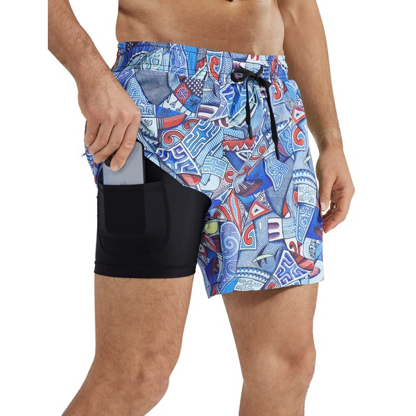 QAYMZUMD Mens Swimming Shorts Men's Swim Trunks Board Shorts Men