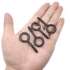 Screw Eyes, 2 Inch Metal Eye Hook, Zinc Plated Self