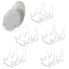 HOFURME 6 Pcs Plate Dinnerware Display Stand, 2-Tier China Platters