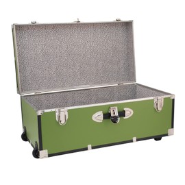 Seward Explorer Trunk with Wheels & Lock, Olive Grove, 30-Inch