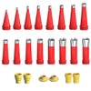 22 Pieces Caulking Nozzle Tool Kit, Universal Integrated Rubber Stainless