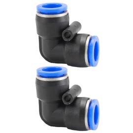 Pneumatic Connector 2PCS Elbow Air Tube Fitting for Quick Connection of Air Piping, Pneumatic Tools (Elbow Fitting 12mm)