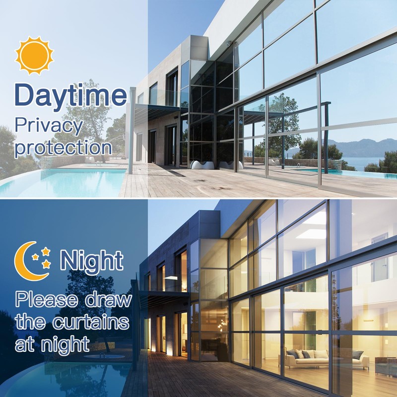 Haton Window Privacy Film One Way Window Tint for Home,