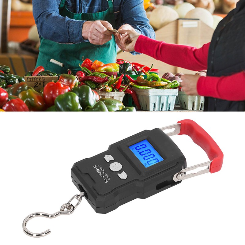 Electronic Hook Scale Portable Digital Weight Scale 50kg Hanging Luggage