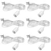 Zarnicy 6 Pack Light Bulb Socket with Cord - 16Ft
