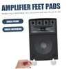 Mipcase 2pcs Aluminium Alloy Vibration Speaker Feet Pads for Amplifiers