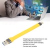 USB Male to Type C Male Cable 10Gbps 5A 13.8cm