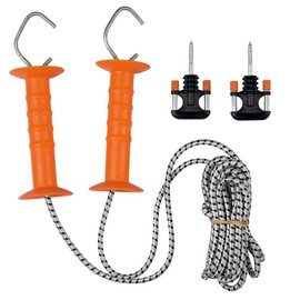 Gallagher Elastic Rope Gate Set With Double Handles - up to 11 m - White