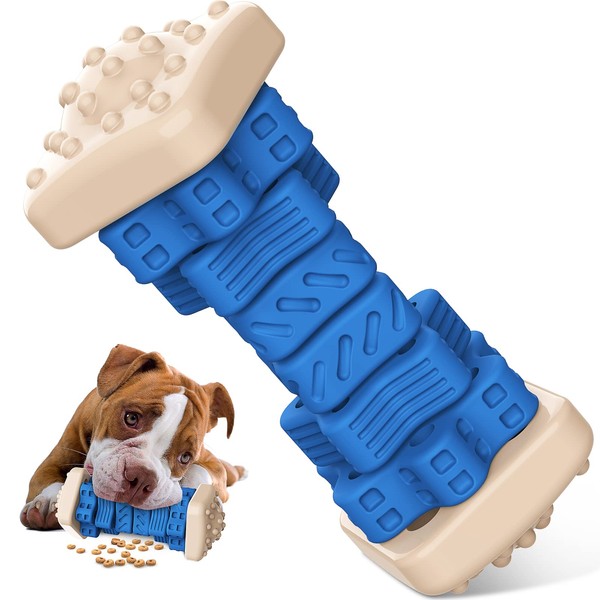 RUXAN Indestructible Dog Toy for Aggressive Chewers, Intelligence Dog Toy