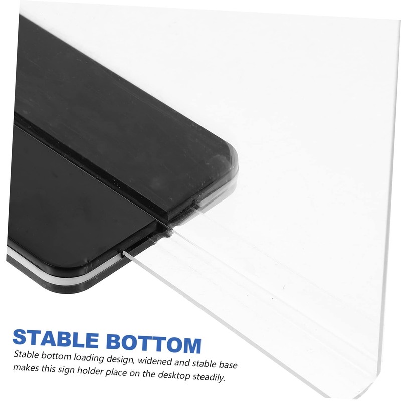 Operitacx 4pcs Display Board Acrylic Display Stands Clear Menu Display