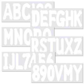 quickmariner Marine Vessel Registration Toolkit 4 Sets of Alphabet & Number Decal (A-Z & 0-9)