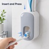 Wall-Mount Toothpaste Dispenser – Push-Activated Automatic Toothpaste Squeezer, No-Drill Water-Resistant