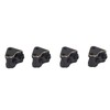 4pcs RC Crawler Link Mount Black Coating Increase Front Rear