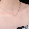 JewelryPalace Round Cut Cubic Zirconia Collar ID Pendant Necklace for