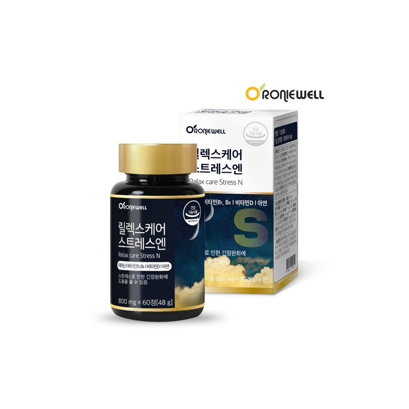 Ronywell Relax Care For Stress 800mg 60 Tablets / 로니웰