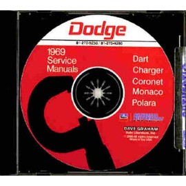 COMPLETE & UNABRIDGED 1969 DODGE FACTORY REPAIR SHOP & SERVICE MANUAL CD - COVERS Dart, Charger, Coronet, Monaco & Polara 69