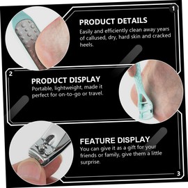 FRCOLOR 1set Pedicure Tool for Dead Skin Removal Callus Remover Foot File Kit Professional Nail Care for Home and Salon Use