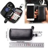 WESTONETEK Unisex Mens Womens Premium Leather Car Key Holder Bag