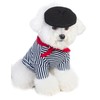Coomour Artist Dog Costume with Funny Hat Painter Pet Clothes