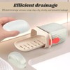 2Pcs Travel Soap Case, with Lid Leakproof Soap Container Portable