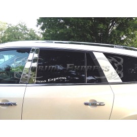 Made in USA - Trims Express 2007-2017 Buick Enclave 4Pc Chrome Pillar Post Stainless Steel Trim Door Cover