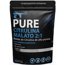Citrulina Malato de Alta Pureza 300g - FT Pure Malato de Citrulina 100 Pura - Pre Entreno Precursor de Oxido Nitrico - Sin saborizantes, Sin...       