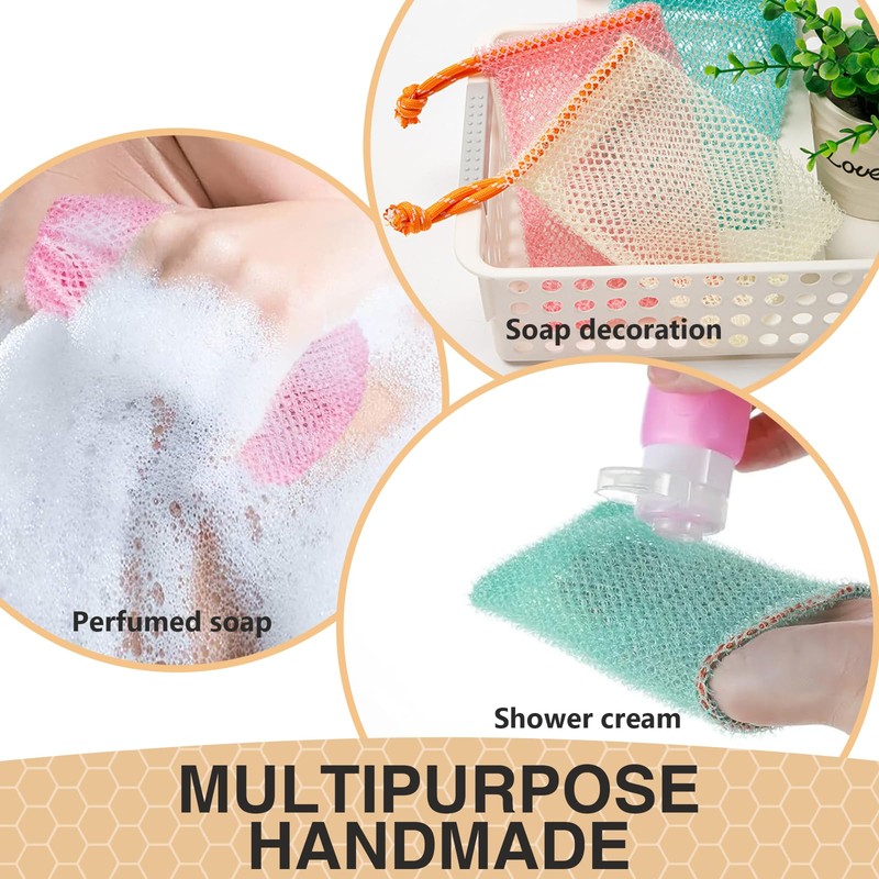 GUTERTOP Pack of 6 Soap Bags for Solid Soap with