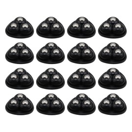 T Tulead Self Adhesive Caster Wheels 1.4 x 0.6 Inch 360° Swivel Wheel Mini Universal Caster Wheels for Small Furniture Hardware,Black