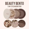Kaja Korean Eyeshadow Trio - Beauty Bento (Matte, Shimmer, Glitter