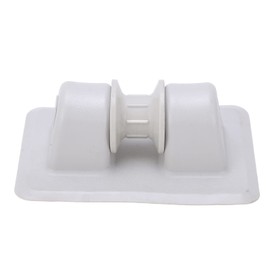 Kayak Anchor Roller Wear Resistant PVC Plastic Anchor Bracket Pulley Track for Fishing Boats Rubber Boats Durable Non Toxic Easy Installation Compact Size 13.5 x 9 x 3cm (Grey)