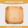 Youery Backpapier für Heißluftfritteuse 100 Stück,16CM Quadrat Backpapier Airfryer, Antihaft-Einweg-Luftfritteusen