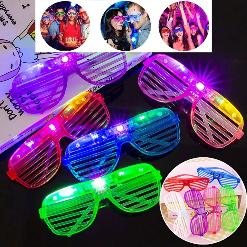 Gafas De Fiesta Gafas Luminosas Retro Fiesta Color Ferwatg