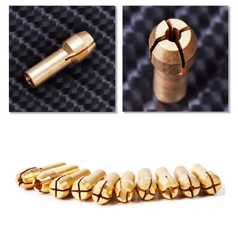 Collet Set For Dremel Rotary Tool Bits, 10 PCS Fine