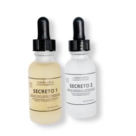 Cabina Maya, Dos Serum facial anti-arrugas y anti-manchas, Acido hialuronico puro más niacinamida (vitamina B3) repara, fortalece, nutre la barrera de la piel, para todo tipo de piel, incluso sensible, Dos Frascos de 30ml