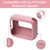 for JBL Go 4 Waterproof Bluetooth Speaker Silicone Cover Case,