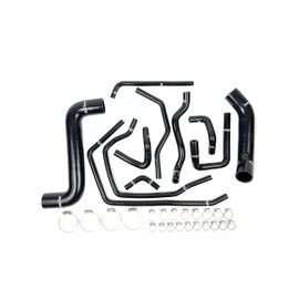 Silicone Radiator Hose Kit сompatible with Subaru Impreza WRX/STI/GDA/GDB EJ207 02-06 11 pcs, black