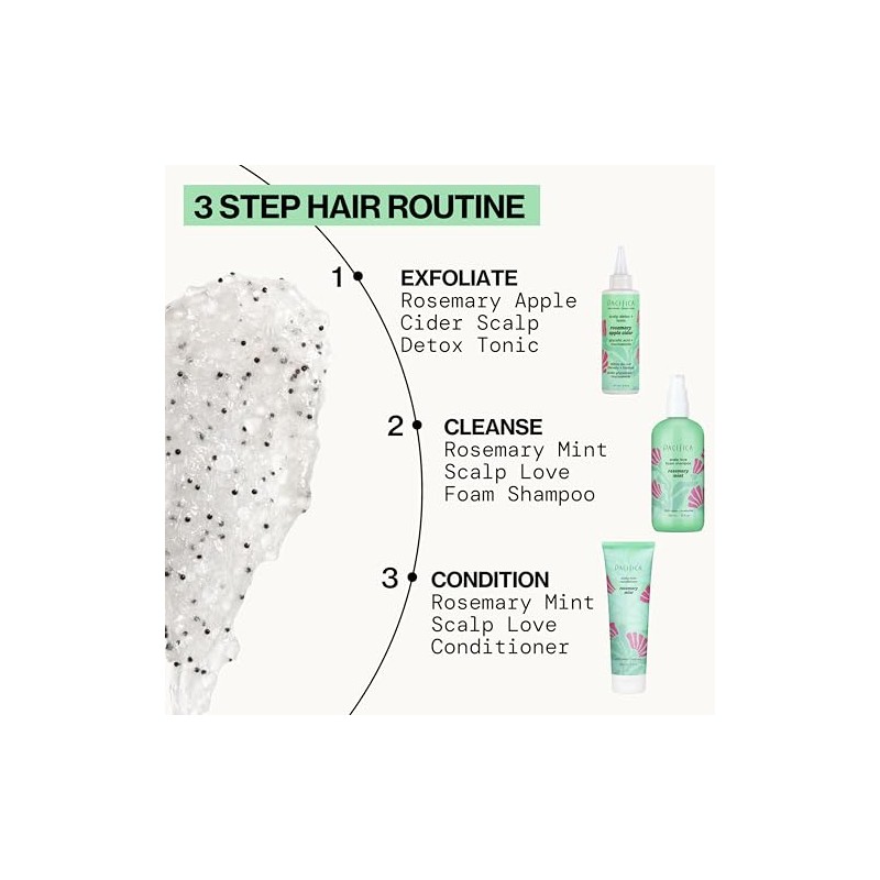 Pacifica - exfoliante para piel cabelludo desintoxicante para romero, 4