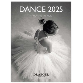 DRAEGER PARIS Small Wall Calendar 14 x 18 cm 2025 September 2024 to December 2025 7 languages September 2024 to December 2025 12 photographs available - Dance - Organisation of your days