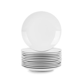 10 Strawberry Street 10.5" Catering Coupe Dinner Plate, Set of 12,White