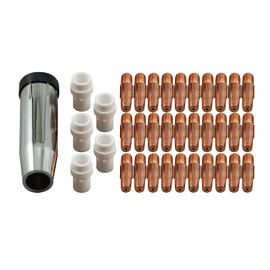 RIVERWELD 36KD MB36 MIG MAG Welding Torch Contact Tips 0.035" & 0.9mm 0.040" & 1.0mm 0.045" & 1.2mm Gas Nozzle Conical Contact Holder-Difuser Accessories Consumables Kit 36pcs