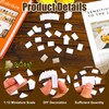 100pcs Blank Miniature Books, 1:12 Scale Mini Dollhouse Book Ornaments,