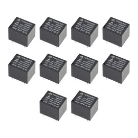 sourcing map 10 Pcs JQC-3FF-S-H DC 24V Coil SPST 4 Pin PCB Electromagnetic Power Relay