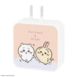 Gourmandies Chiikawa CK-21B USB to USB Type-C AC Adapter Chiikawa & Rabbit