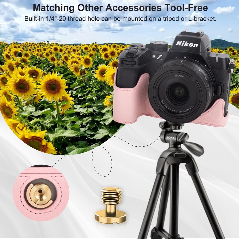 VOVMOEYA Protective Camera Case for Nikon Z50 II Mirrorless Camera,for