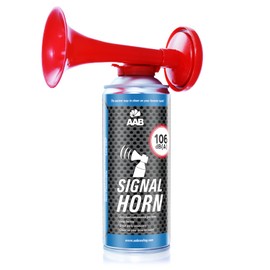 AAB Signal Horn 1 x Compressed Air Fanfare Non-Flammable -106 dB(A), Up to 120 Signals, Fanfare for Football Euro 2024, European Championship, Compressed Air Horn, Signal Horn, Air Pressure Fanfare,