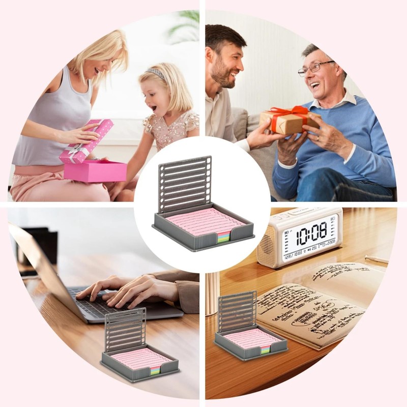 Sticky Note Stencil,Sticky Note Hold/er with Stencil,Sticky No/te Line Stenc/il