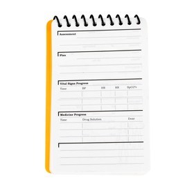 Warp United 5-Pack Full Waterproof EMT Point of Care SOAP NOTE Notepad 6" x 3-3/4" MRI Safe version na1.02