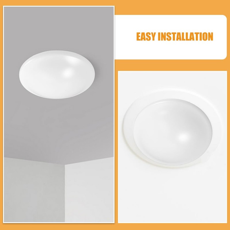 MUCKLILY 7.36In Round Twist-On Clip Ceiling Light Shade Covers, 2